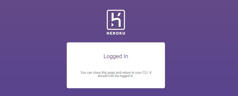 Heroku CLI Login