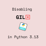 How to Disable GIL in Python 3.13?